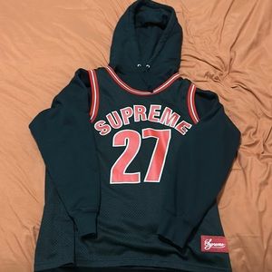 Supreme Basketball Jersey Hoodie - Medium